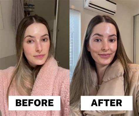 tan luxe super glow before and after